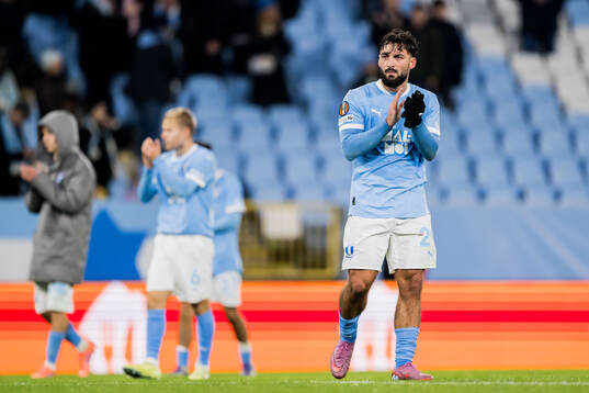 Sead Haksabanovic of Malmö FF looks dejected