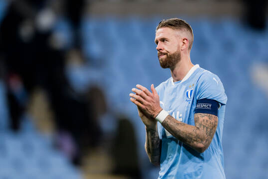 Pontus Jansson of Malmö FF looks dejected