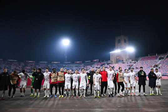Players of Brann celebrate