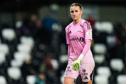Goalkeeper Rugile Maria Rulyte of Rosenborg looks dejected