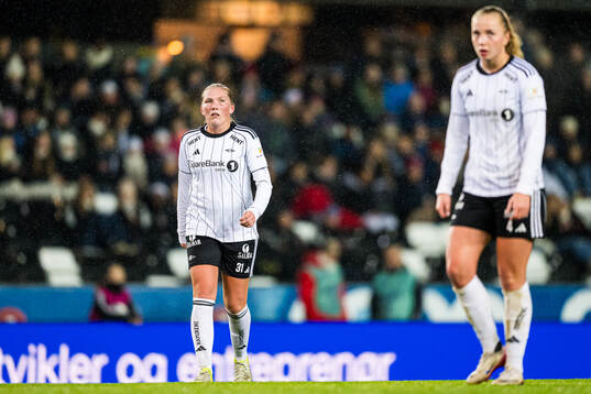 Andrea Buberg of Rosenborg looks dejected