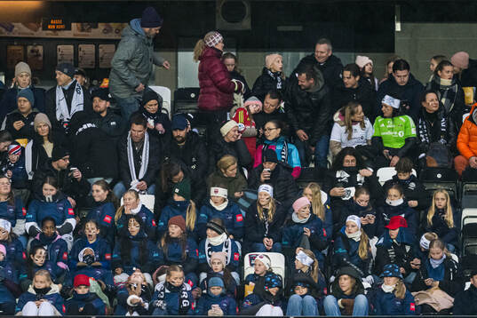 Spectators in the stands