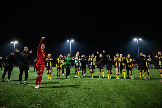 Hammarbys spelare jublar