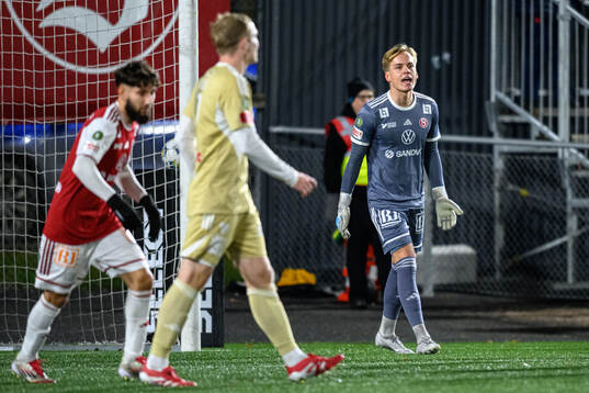 under fotbollsmatchen i Superettan mellan Sandvikens IF och