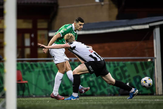 Under fotbollsmatchen i Superettan mellan Brage och