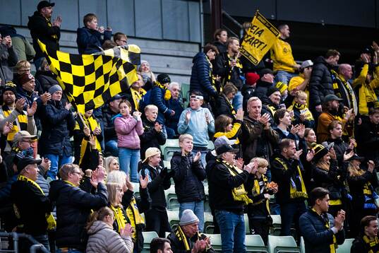 Spectators in the stands