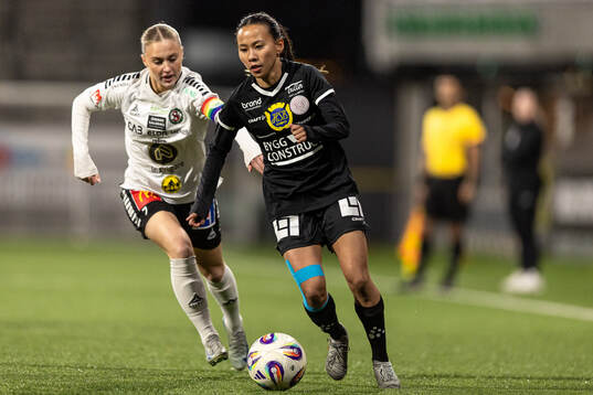 Örebros Nora Törngren och IK Uppsalas Amanda Sundström