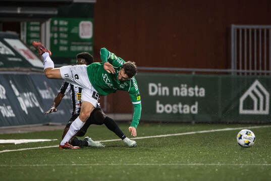 Under fotbollsmatchen i Superettan mellan Brage och