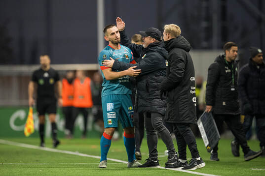 Varbergs Erion Sadiku jublar