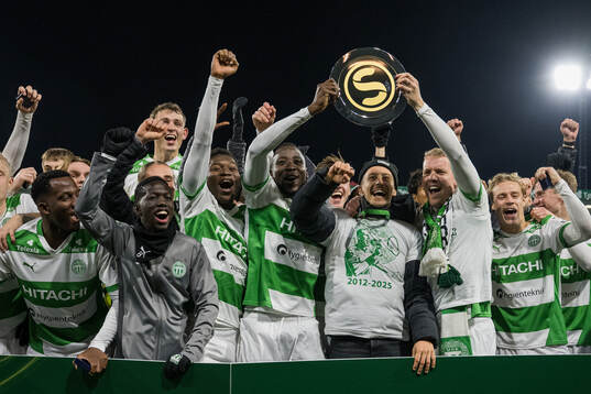 Västerås spelare jublar