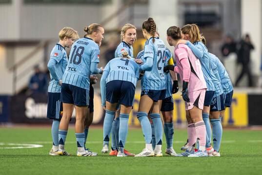 Djurgårdens spelare samlas
