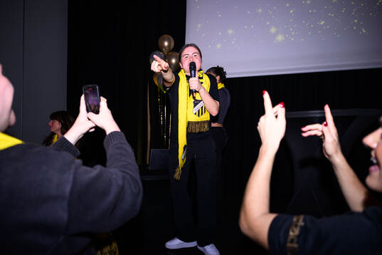 Häckens Hanna Wijk på guldbanketten