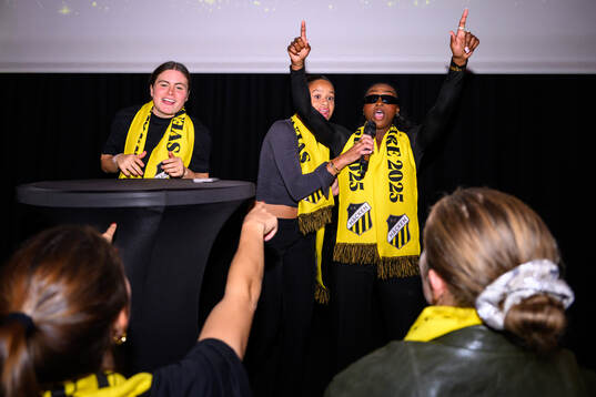 Häckens Hanna Wijk, Felicia Schröder och Monica Jusu Bah
