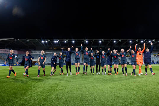 Malmö FFs spelare jublar