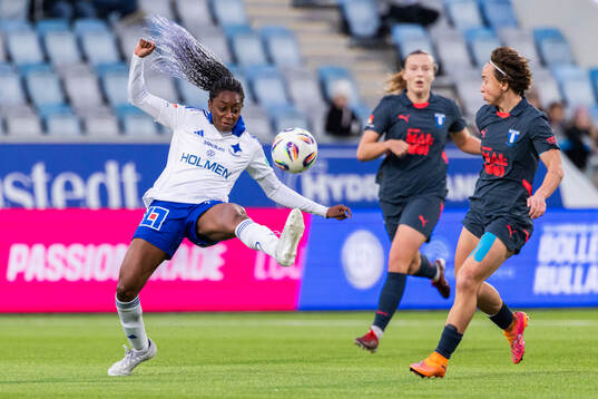 IFK Norrköpings Maya Aliyah Antoine och Malmö FFs Miljana