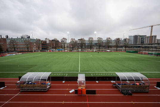 Vy över Kristinebergs IP