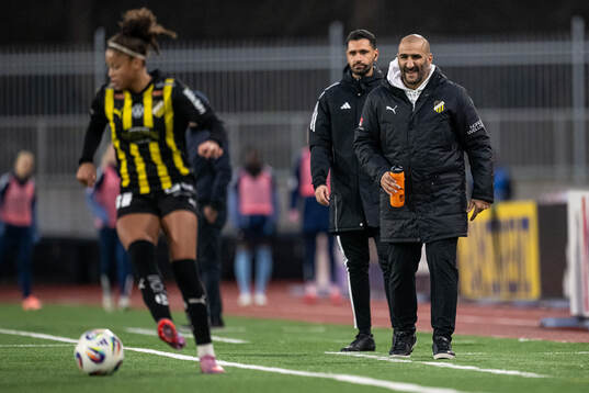 Häckens Felicia Schröder och tränare Mak Lind