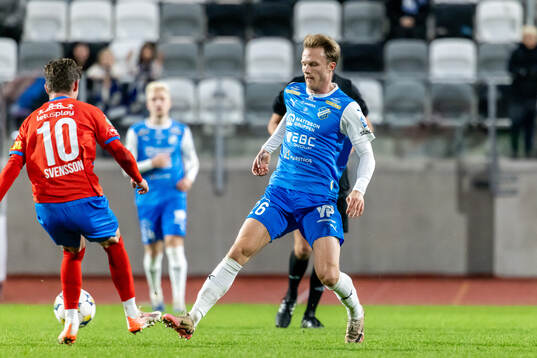 Helsingborgs Max Svensson och Oddevolds Gabriel Sandberg