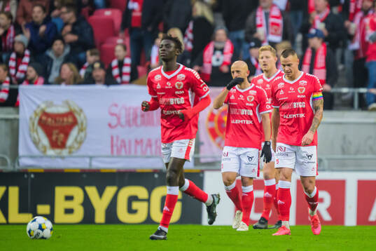 Kalmars Robert Gojani och Melker Hallberg deppar