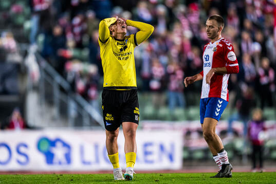 Marius Nordal of Start looks dejected