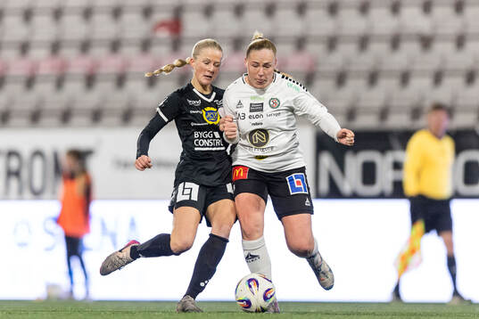 IK Uppsalas Rebecca Jakobsson och Örebro SKs Ebba Cabander
