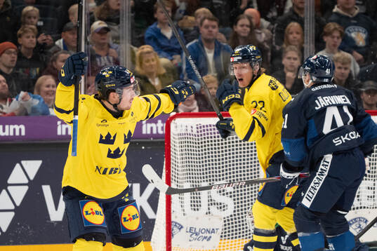 Jesper Fröden of Sweden celebrates