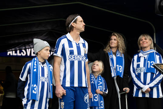 IFK Göteborgs Gustav Svensson med familj