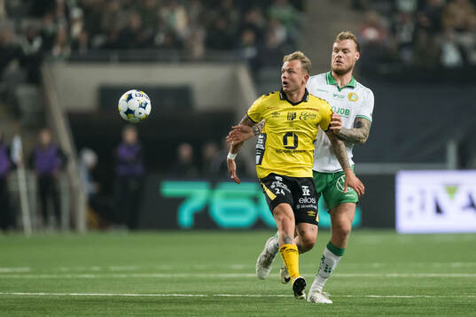 Elfsborgs Frederik Ihler och Hammarbys Victor Eriksson