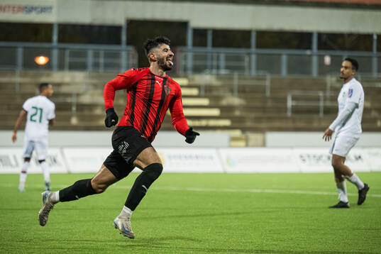 Nordic United FCs Shergo Shhab jublar
