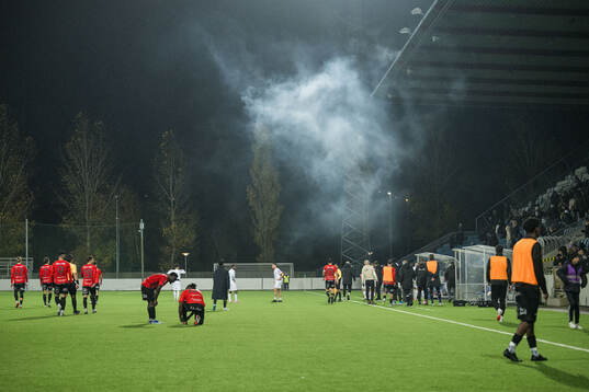 Under fotbollsmatchen i Ettan norra mellan Nordic United FC