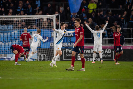 Djurgårdens Patric Åslund jublar