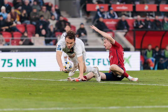 Djurgårdens Albin Ekdal och Östers Daniel Ljung