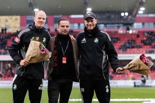 Östers målvaktstränare Rasmus Rydén och fystränare
