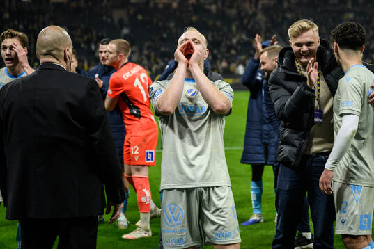 Halmstads André Boman jublar