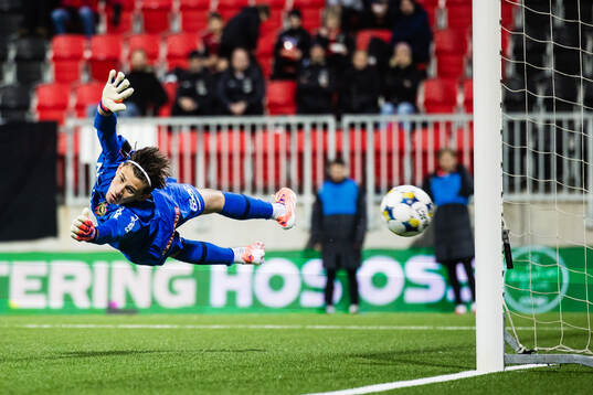 Degerfors Dijan Vukojevic gör 0-1 bakom Brommapojkarnas