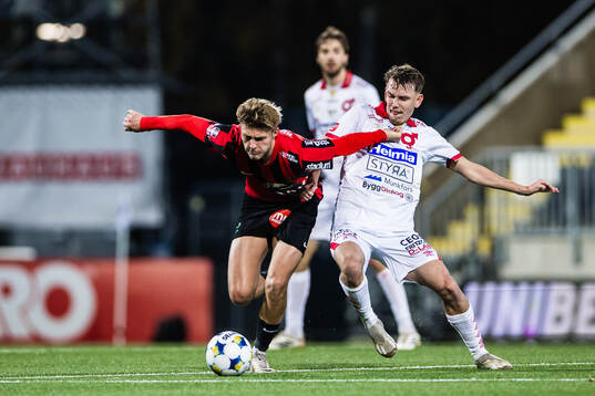 Brommapojkarnas Lukas Björklund och Degerfors Kazper