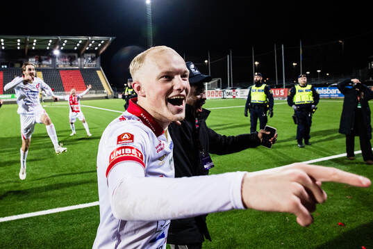 under fotbollsmatchen i Allsvenskan mellan Brommapojkarna