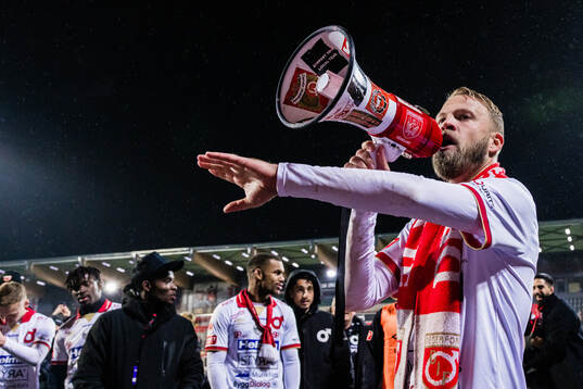 Degerfors Daniel Sundgren jublar