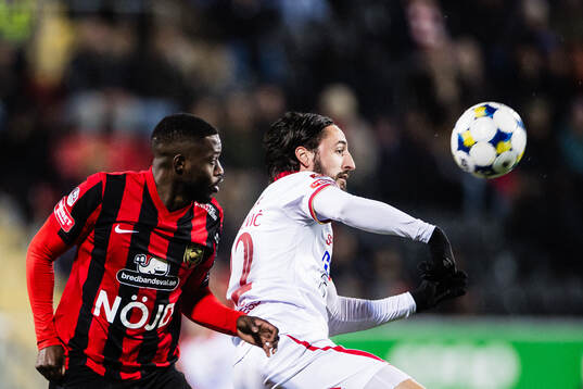 Brommapojkarnas Isak Ssali Ssewankambo och Dijan Vukojevic