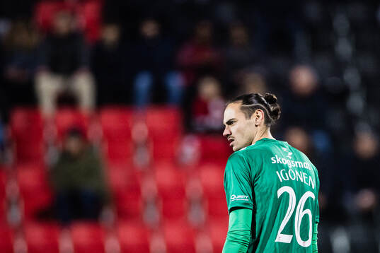 Degerfors målvakt Matvei Igonen