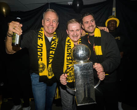 Mjällbys sportchef Hasse Larsson, chefsscout Arvid