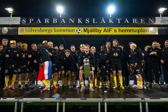 under fotbollsmatchen i Allsvenskan mellan Mjällby och