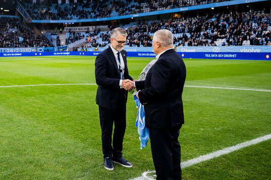 Malmö FFs vd Niclas Carlnén och ordförande Anders