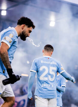 Malmö FFs Sead Haksabanovic och Gabriel Busanello