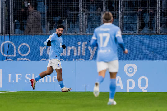 Malmö FFs Sead Haksabanovic jublar