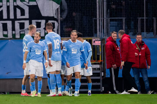 Malmö FFs spelare jublar