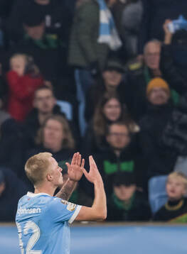 Malmö FFs Daniel Gudjohnsen jublar