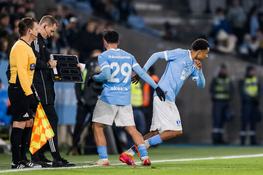 Malmö FFs Sead Haksabanovic och Theodor Lundbergh