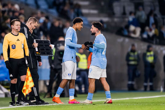 Malmö FFs Theodor Lundbergh och Sead Haksabanovic