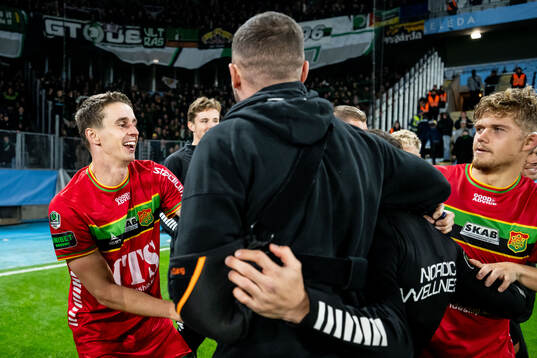 GAIS Oskar Ågren jublar